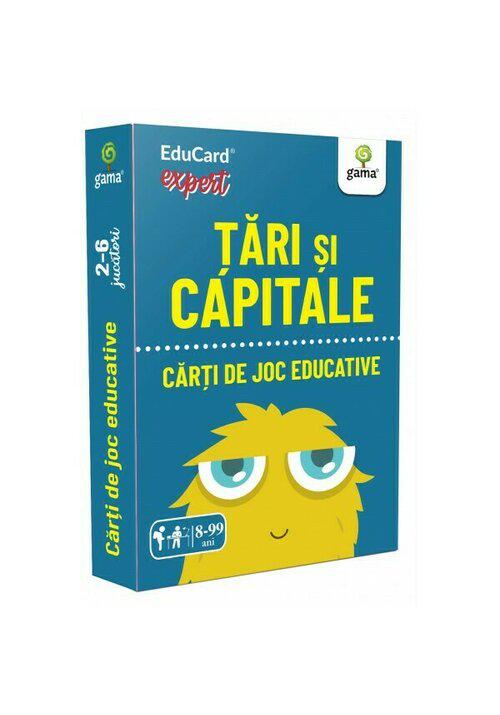 Carti de joc educative Tari si capitale - coperta