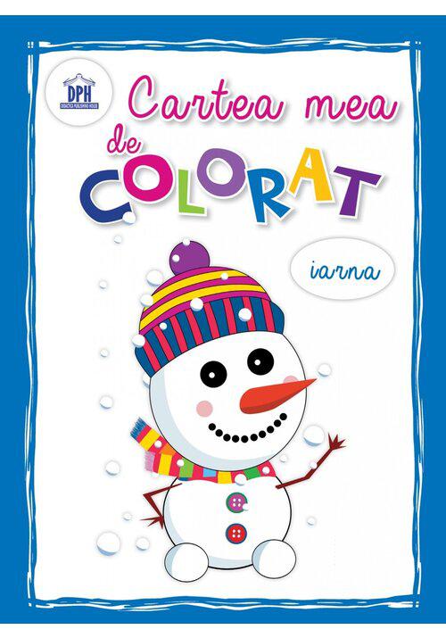 Cartea mea de colorat Iarna - coperta