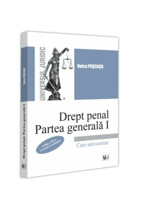 Drept penal Partea generala I - coperta