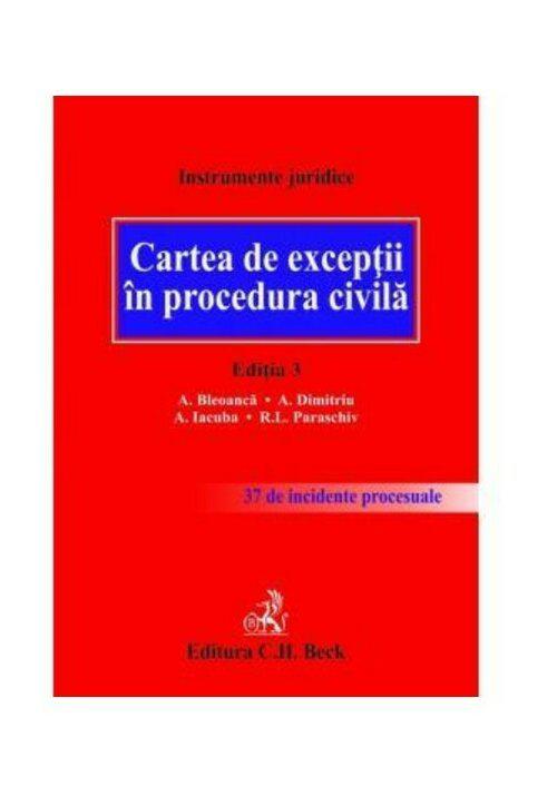 Cartea de exceptii in procedura civila - coperta