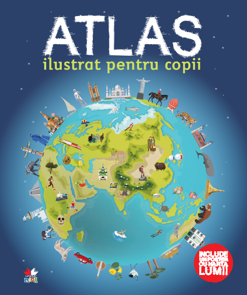 Atlas ilustrat pentru copii - coperta