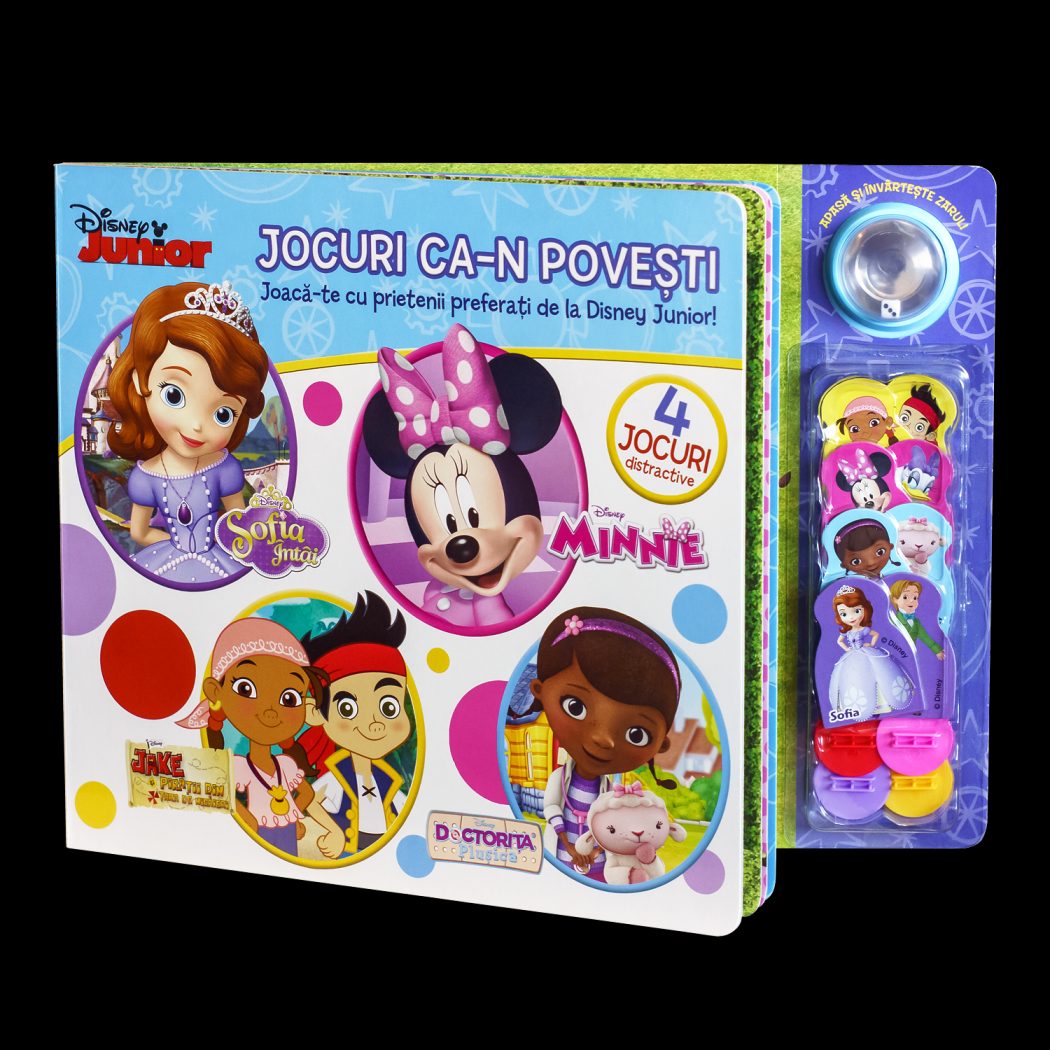 Jocuri ca n povesti Joaca te cu prietenii preferati de la Disney Junior  - coperta