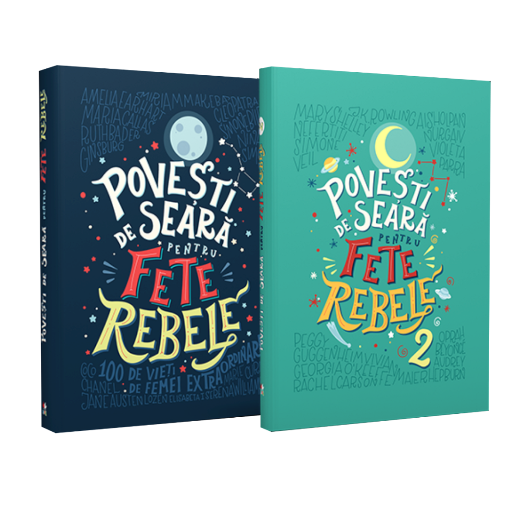 Pachet Povesti de seara pentru fete rebele 2 volume  - coperta