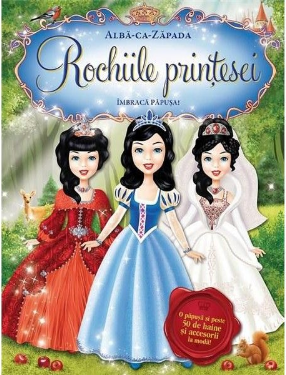 Rochiile printesei Alba ca Zapada Imbraca papusa  - coperta
