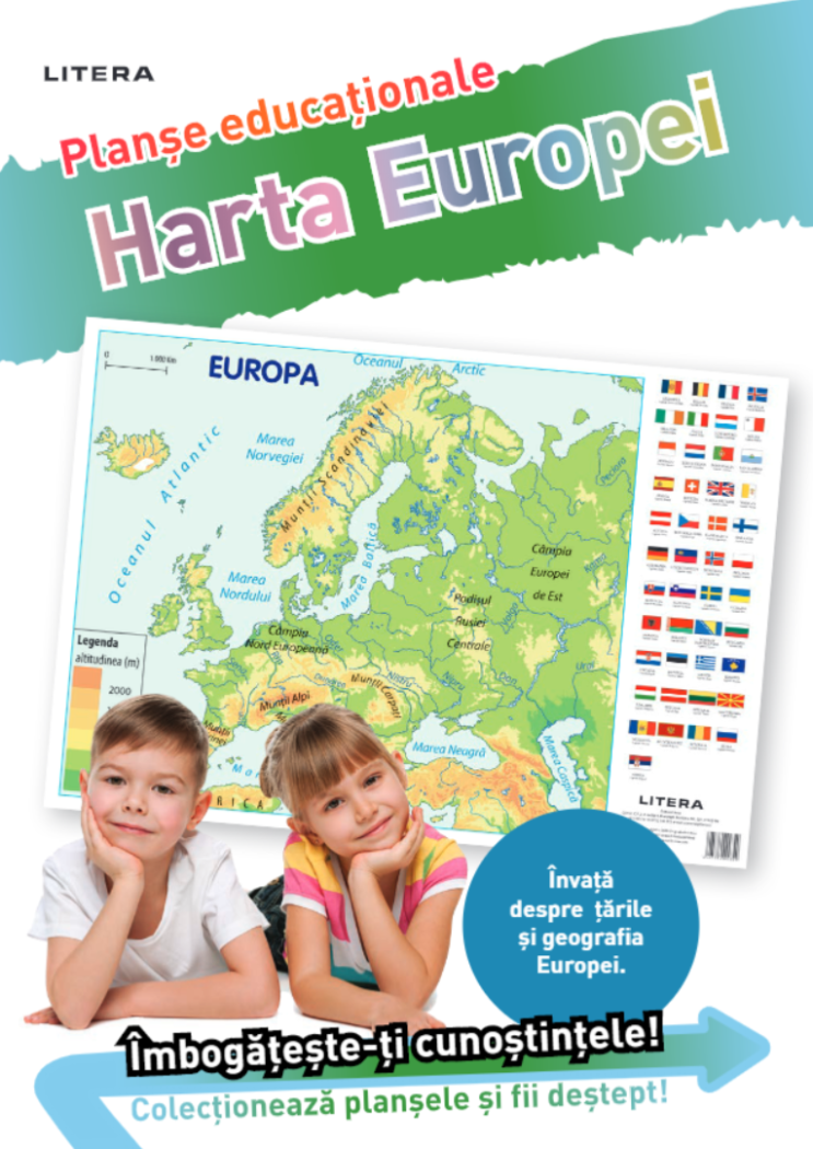 Harta Europei Planse educationale - coperta