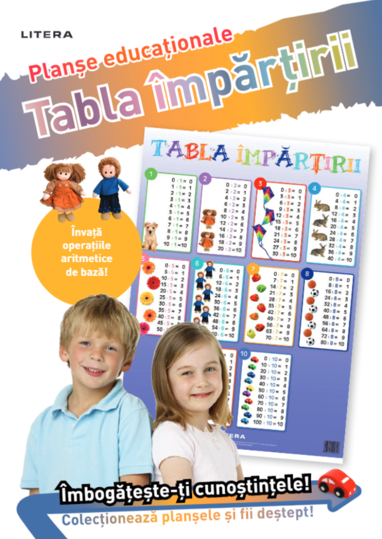Tabla impartirii Planse educationale - coperta