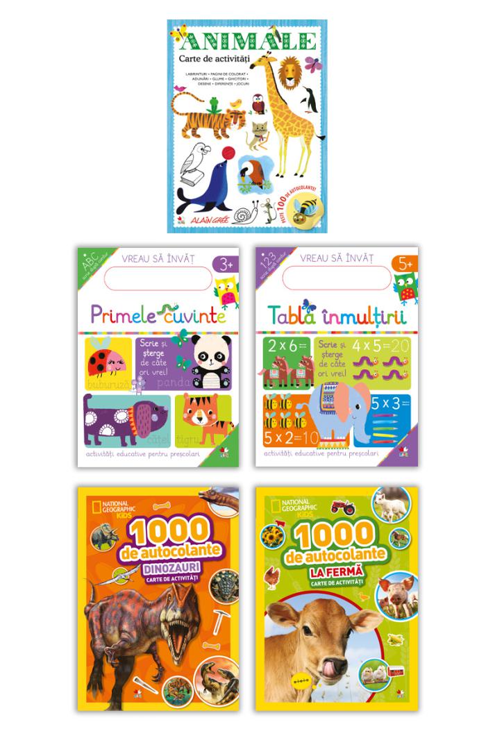 Kit complet de distractie acasa Ne jucam si invatam 6 ani - coperta