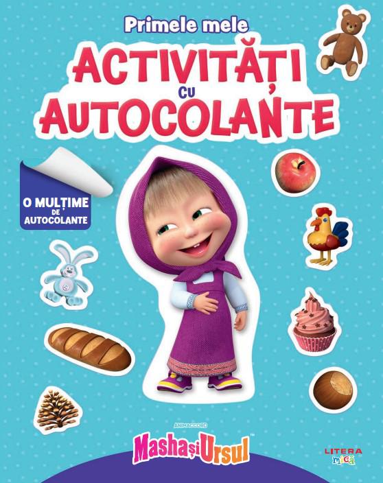 Masha si Ursul Primele mele activitati cu autocolante - coperta