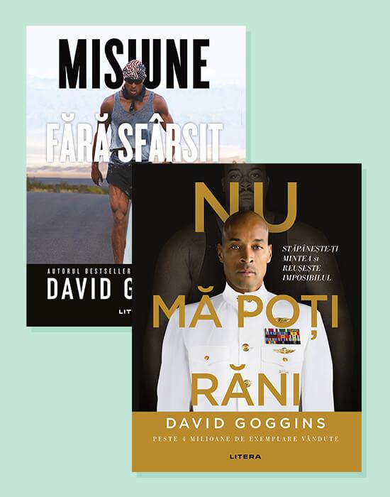 Pachet 2 carti David Goggins - coperta