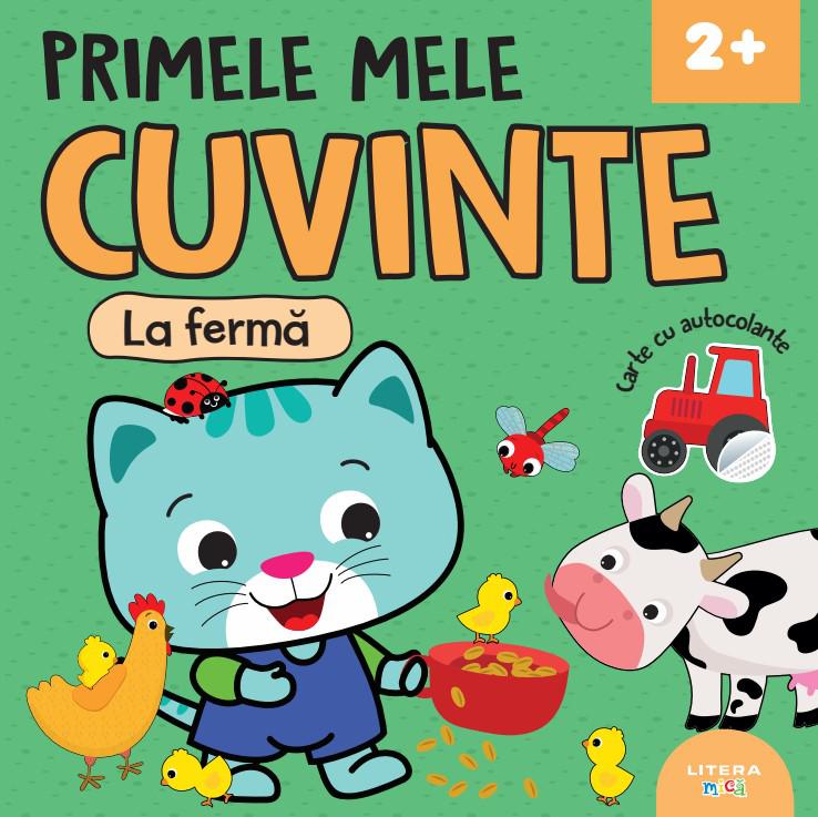 Primele mele cuvinte La ferma Carte cu autocolante 2  - coperta