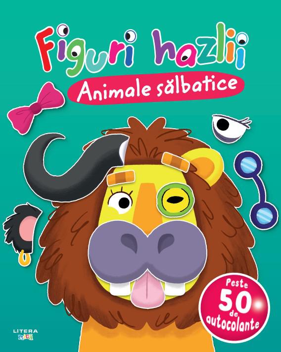 Figuri hazlii Animale salbatice Peste 50 de autocolante - coperta