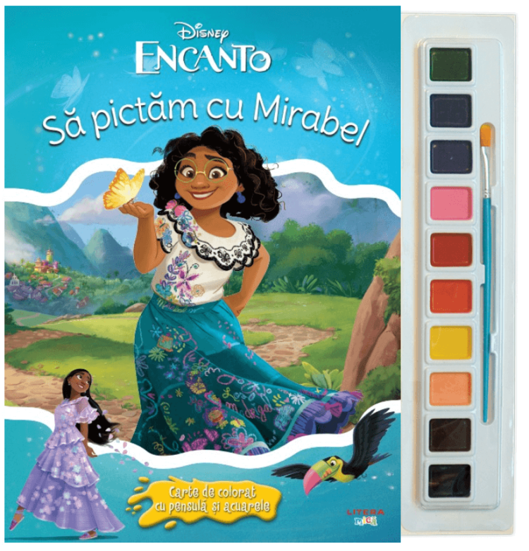 Disney Encanto Sa pictam cu Mirabel Carte de colorat cu pensula si acuarele - coperta