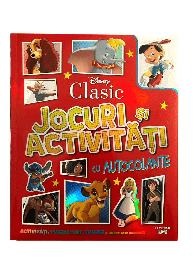 Disney Clasic Jocuri si activitati cu autocolante - coperta