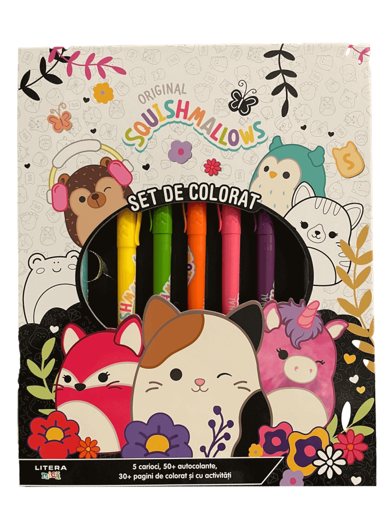 Original Squishmallows Set de colorat - coperta