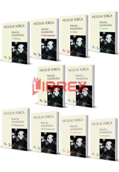 Pachet complet Istoria Romanilor de Nicolae Iorga 10 volume - coperta