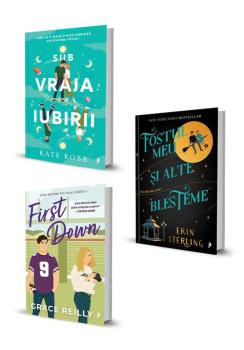 Pachet Sub vraja iubirii First Down Fostul meu si alte blesteme Set 3 carti - coperta