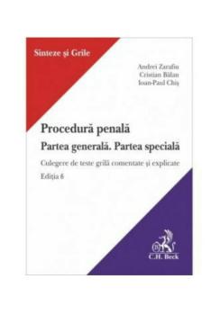Procedura penala Partea generala Partea speciala Culegere de teste grila comentate si explicate Editia 6 - coperta