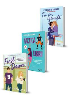 Pachet First Down Foc pe gheata Tactica iubirii Set 3 carti - coperta
