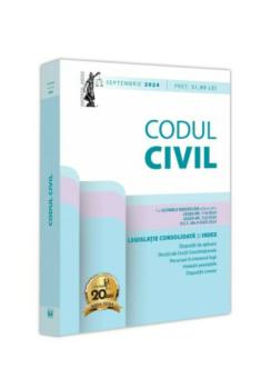 Codul civil septembrie 2024 - coperta