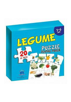 Puzzle pentru podea Legume 3 6 Ani - coperta