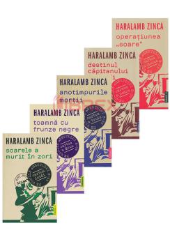 Pachet Haralamb Zinca Seria Pe urmele agentului B 39 Set 5 carti - coperta