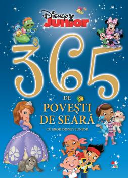 365 de povesti de seara cu eroii Disney Junior - coperta