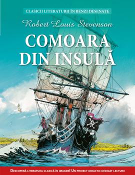 Comoara din insula Clasicii literaturii in benzi desenate - coperta