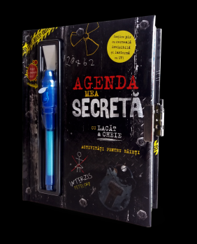 Agenda mea secreta cu lacat si cheie - coperta