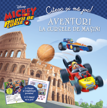 Mickey si pilotii de curse Aventuri la cursele de masini CItesc si ma joc - coperta