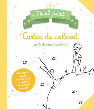 Micul print Carte de colorat cu 40 de desene si activitati - coperta
