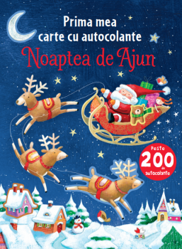 Prima mea carte cu autocolante Noaptea de Ajun - coperta