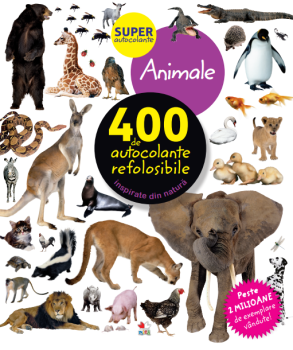 Animale 400 de autocolante refolosibile - coperta
