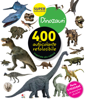 Dinozauri 400 de autocolante refolosibile - coperta