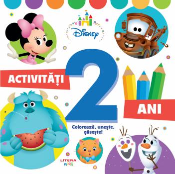 Disney Activitati 2 ani Coloreaza uneste gaseste  - coperta