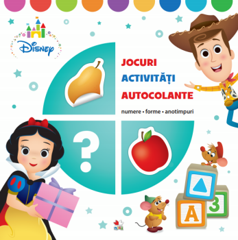 Disney JOCURI ACTIVITATI AUTOCOLANTE Numere forme anotimpuri - coperta