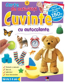 Carte de activitati cu autocolante Cuvinte - coperta