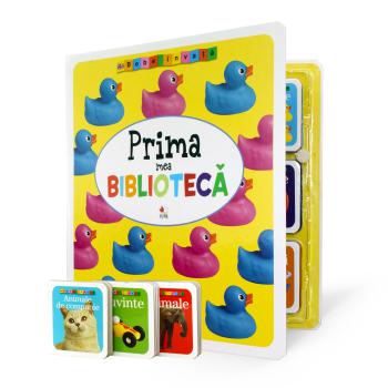 Prima mea biblioteca 9 carticele Bebe invata - coperta