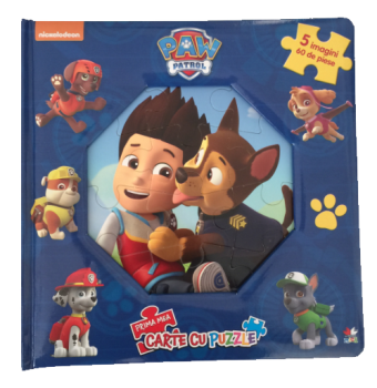 Patrula Catelusilor Prima mea carte cu puzzle - coperta