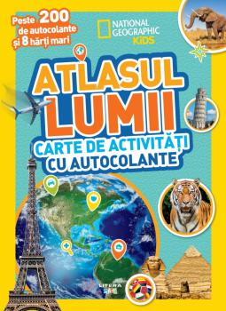 Atlasul lumii Carte de activitati cu autocolante - coperta