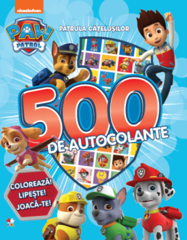 Patrula Catelusilor 500 de autocolante - coperta