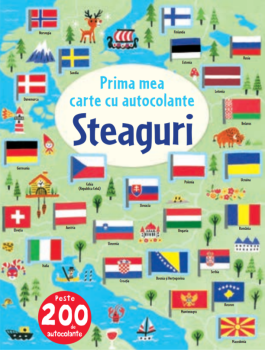 Steaguri Prima mea carte cu autocolante - coperta