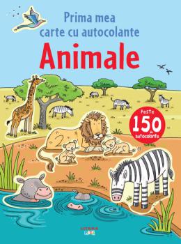 Animale Prima mea carte cu autocolante - coperta