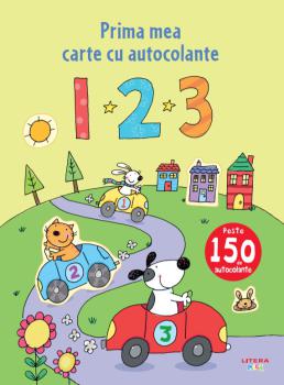 1 2 3 Prima mea carte cu autocolante - coperta