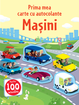 Masini Prima mea carte cu autocolante - coperta