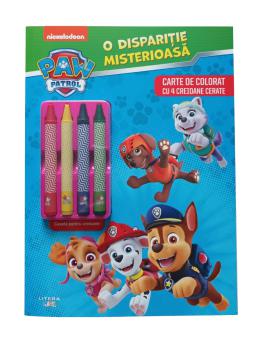 Patrula Catelusilor O disparitie misterioasa contine 4 creioane cerate  - coperta