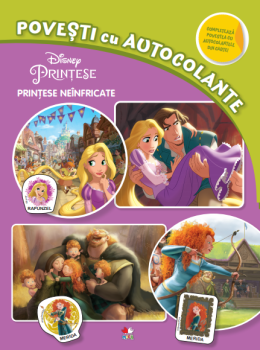 Disney Printese neinfricate Povesti cu autocolante - coperta