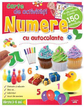 Numere Carte de activitati cu autocolante - coperta