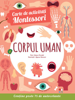 Carte de activitati Montessori Corpul uman - coperta
