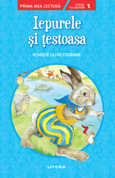 Iepurele si testoasa Poveste cu pictograme Citesc cu ajutor nivelul 1  - coperta