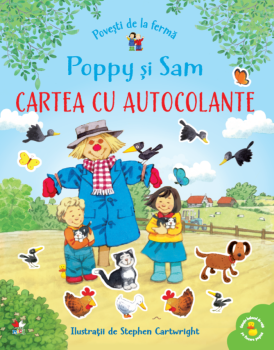 Povesti de la ferma Poppy si Sam Cartea cu autocolante - coperta